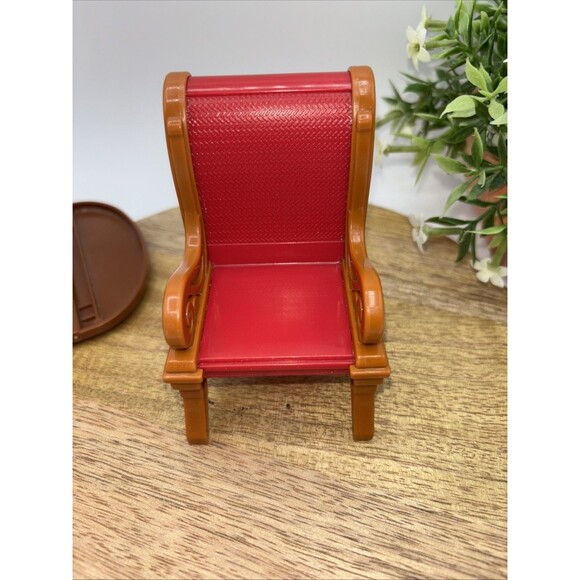 Fisher-Price Girls Loving Family Dollhouse Dining Table & 1Red Chair Replacement - Picture 8 of 12